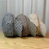 Gorro Octagonal de Espiga Izquierdo-Inferior para Mujer, Moderno y Versátil, Gorro Retro Estilo Pintor Británico para Otoño e Invierno, Gorro Moderno y Versátil Estilo Coreano