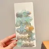 Presilhas de cabelo azuis de sereia, estrela-do-mar e concha para meninas, presilhas laterais para franja, acessórios de cabelo, grampos para cabelo solto