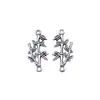 25X12Mm 1.2g Accesorios para Joyería de Plata Antigua Aleación DIY Conector de Bambú