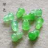 7*10 mm Bashan turquesa frijol verde a través del agujero calabaza parte posterior nube DIY pulsera collar borla accesorios