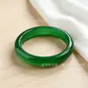 Pulseira simples de pedra olho de gato no atacado, pulseira de vidro jade calcedônia imitada para mulheres, pulseira branca luar gelo-claro, pequeno presente para bancas