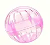 Bola de corrida para hamster, roda de corrida para hamster de estimação pequeno, bola rolante mini, bola giratória de exercício, brinquedo de plástico para hamster
