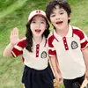 Novos Uniformes Escolares de Verão 2024 para Ensino Fundamental, Uniformes de Jardim de Infância, Conjuntos Esportivos para Meninos e Meninas, Conjuntos para Professores