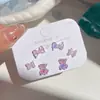Aretes de Mariposa Láser Dorados y Plateados estilo Coreano para Mujer Aguja de Plata Distintivos Pequeños y de Alta Gama Diarios Combinables