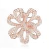 Broche de cristal de zircônia incrustado com strass de pavão, corsage, explosões europeias e americanas, corsage de zircônia