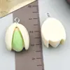 Accesorios de Resina para Comida Artificial Mini Verduras Llavero Collar Pendientes Colgante Pequeño Joyería Transfronteriza Colgante