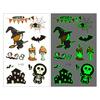Pegatinas de Tatuaje Populares de Halloween que Brillan en la Oscuridad Transfronterizas, Pegatinas Temporales Impermeables de Dibujos Animados para Niños, Fiesta de Halloween, Disfraz