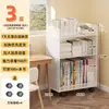 Prateleira de Armazenamento Sob a Mesa Livro Removível com Rodas de Chão Pequena Estante de Livros ao Lado da Mesa Carrinho Armazenamento de Livros Estante