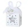 Caixa de Doces de Agradecimento para Casamento de Natal, Caixa de Doces de Bênção Vazada, Caixa de Embalagem Estrela de Cinco Pontas para Celebração de Feriado