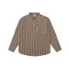 Ropa Vintage Yidao 2026 Otoño Nueva Camisa Vintage a Rayas para Hombre, Estilo Japonés Manga Larga Cuello Campana Holgada Casual