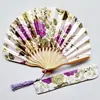 Leque Kimono Requintado Leque de Quilha de Cetim Leque de Concha Leque de Kimono Estilo Japonês