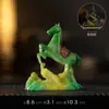 Figura de Caballo Mascota de Té Tang Sancai para la Riqueza, Decoración Creativa de Mesa de Té Estilo Chino, Adorno de Té con Forma de Caballo de los Doce Signos del Zodíaco