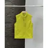Estilo de montanha ao ar livre! Fleece Leve e Quente! Armazenamento de Calor! 26 Outono Comércio Exterior Masculino Corta-vento Impermeável Gola Alta Colete Tendência
