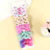 10 Piezas por Tarjeta Diadema de Unicornio con Degradado Arcoíris Lazo de Escamas de Pez Clip para el Cabello Infantil de Halloween Dibujos Animados