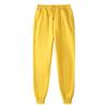 Comercio Transfronterizo 2024 AliExpress Nuevos Pantalones Casuales para Hombre Forrados de Felpa Engrosados Cálidos Color Sólido Talla Grande Pantalones de Chándal