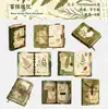 Adesivos de História Retrô Série de Diário com Tema Antigo Diário Vintage Adesivos Decorativos DIY 8 Folhas 6 Designs