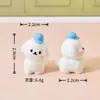 Impermeable de Mascota Lindo de Dibujos Animados Cachorro Muñeca Linda Micro Paisaje Casa de Muñecas Accesorios de Decoración DIY Adornos Pequeños de Escritorio