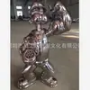 Escultura personalizada de Popeye en Acero Inoxidable con Acabado Espejo para Decoraciones de Dibujos Animados en Centros Comerciales e Instalaciones de Arte en Espacios Comerciales