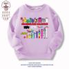 Blocos de Construção Digitais Numberblocks Roupas para Meninos e Meninas Moletons Primavera e Outono Manga Longa Desenho Animado Casual Roupas Infantis Tops Tendência