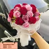Buquê da Noiva, Flor Artificial, Buquê de Girassol, Presente de Formatura, Flor de Rosa, Certificado de Casamento, Buquê de Mão de Flor Falsa