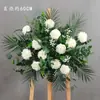 Arreglos Florales de Boda Estilo Bosque, Macetas Colgantes, Flores de Seda, Decoraciones de Pasillo, Decoraciones para la Ceremonia de Entrega del Coche de Boda, Escaparates, Plantas Verdes