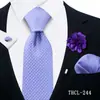 Corbata para Hombre, Pañuelo Cuadrado, Gemelos, Broche Set de 4 Piezas para Banquete de Negocios Decoración de Traje Camisa Corbata de Moda Fábrica Shengzhou