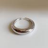 Anillo geométrico de arco de temperamento coreano INS viento frío simple avanzado geométrico liso tridimensional cóncavo