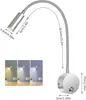 Luminária de Parede 3W com Braço Flexível para Leitura ao Lado da Cama Hotel Quarto Luminária de Leitura de Cabeceira Luminária de Parede Interna com Braço Flexível Luminária Simples de Leitura