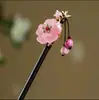 Horquilla Antigua de Imitación de Sándalo de Alta Calidad Broche Elegante para el Cabello Borla de Madera Accesorios para el Cabello Paso a Paso Hanfu Cheongsam
