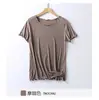 Venta al por mayor del fabricante Ciudad de Zhuming Estilo Primavera y Verano Nuevo Top de Manga Corta para Mujer con Encaje Fruncido, Ropa de Dormir Ligera y Transpirable