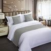 Roupa de Cama de Hotel de Cor Sólida, Toalha de Pé de Cama de Luxo Leve, Bandeira de Cama Estilo Nórdico para Pousadas, Cobertura de Cama, Toalha de Cama Simples