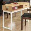 Actualización económica y sencilla de mesa de uñas para salón de uñas con orificio para luz, mesa de uñas individual doble especial retro americano con franqueo