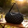 Bolsa Acordeão Bolsa de Compras de Supermercado Bolsa Tote Portátil Enrolável Bolsa Nuvem Bolsa de Armazenamento de Grande Capacidade Bolsa de Compras Dobrável