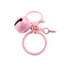 Juego de 3 piezas de llavero con campana de dragón redonda pintada de colores al por mayor, accesorios para materiales de bricolaje, colgante para bolsa hecha a mano, muñeca