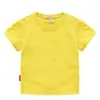 Camiseta 2026 Estilo Nuevo Ropa Infantil Algodón Puro Cuello Redondo Manga Corta Color Sólido Top Uniforme de Clase de Jardín de Infancia Camiseta Uniforme de Clase de Jardín de Infancia