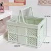 Caixa de armazenamento de cozinha dobrável, multifuncional, portátil, disponível em várias cores, para organizar lanches e outros itens na bancada