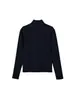 Ropa de mujer de venta caliente transfronteriza en Amazon 2026 otoño top de punto con media cremallera y cuello alto ajuste ceñido capa base versátil