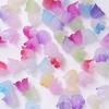Nuevo ABS simulación dos colores orquídea lirio degradado diy estrellas flor feliz bolsa de material pétalos borla colgante