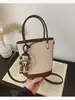 Bolso Pequeño Popular Transfronterizo para Mujer Primavera y Verano Combinable 2025 Nuevo Bolso Bandolera Simple Estilo Coreano Bolso Balde para Mujer