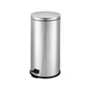 Venta al por mayor del fabricante Cubo de basura de acero inoxidable de cierre lento Cubo sanitario con pedal para inodoro para baño, cocina, dormitorio del hogar