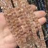 Nuevas cuentas sueltas de cristal cuadradas tridimensionales naturales de 6 mm, diversas cuentas de vidrio, pulseras, collares, accesorios de joyería, venta al por mayor