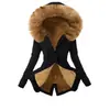 Parka de Algodón Cálida Ajustada para Mujer Amazon Chaqueta Gruesa de Algodón con Cuello de Piel y Capucha para Protección contra el Frío de Otoño e Invierno