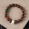 Buxo Lótus sândalo verde pulseira estilo nacional novo rosário chinês pulseira unissex Wenwan pulseira atacado