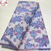 Cheongsam de Flor Grande Bordada Colorida Tela Brocada Jacquard Antigua Tela Brocada Africana Encaje