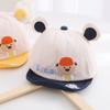 Chapéu de bebê 2025 chapéu de sol primavera e outono 6-12 meses meninos boné de beisebol chapéu com cabeça de urso boné infantil de beisebol