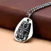 Plata de Ley S925 Colgante Zakilam Marca Buda Diseño Retro Personalizado Industria Pesada Estilo Étnico para Hombre Versátil Sencillo