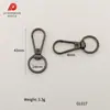 En Stock de Fábrica Hebilla de Gancho de Seis Puntas Hebilla Fina para Perro 1.0 pulgada Hebilla de Gancho para Correa de Bolso Tejido Dorado Claro Hebilla de Perro Chapada en Rollo