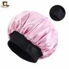 Amazon nova fivela ajustável invisível dupla de abas largas de cetim nightcap cuidados com os cabelos turbante chapéu JDB-301-2C