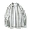 Camisa de manga larga para hombre, informal, con textura de lyocell, con protector solar, fina y holgada, para verano, 2024