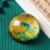 Conjunto Criativo de Papelaria Estilo Chinês: Régua Peso de Papel Criativa, Presente para Professores na Temporada de Formatura, Peso de Papel de Cristal, Ornamento de Vidro Transparente, Personalizável